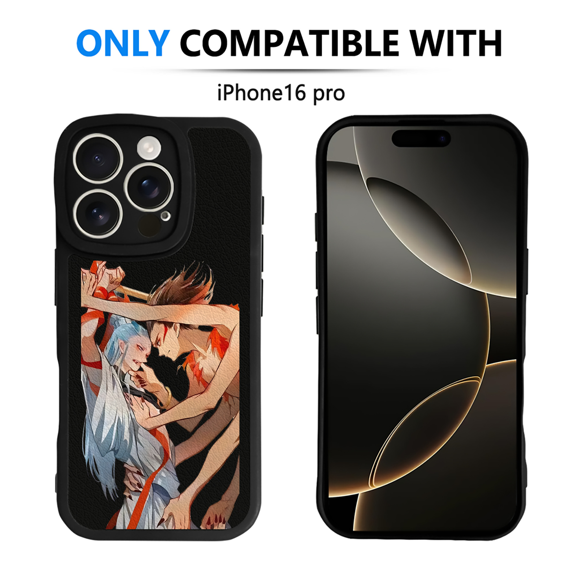 （画像用） Ne Zha 2 ナタ 魔童の大暴れ 【iPhone 16シリーズ対応】シリコンスマホケース（レザー調） 材質：シリコン